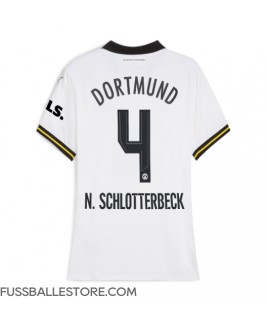 Günstige Borussia Dortmund Nico Schlotterbeck #4 3rd trikot Damen 2024-25 Kurzarm